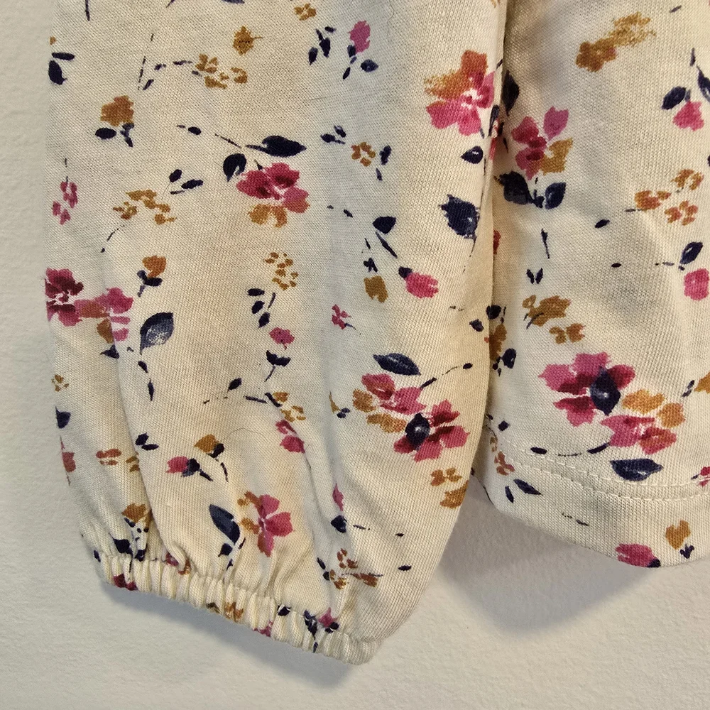 Gap Floral Kids Shirt with Peter Pan Collar Size 5 Nwt